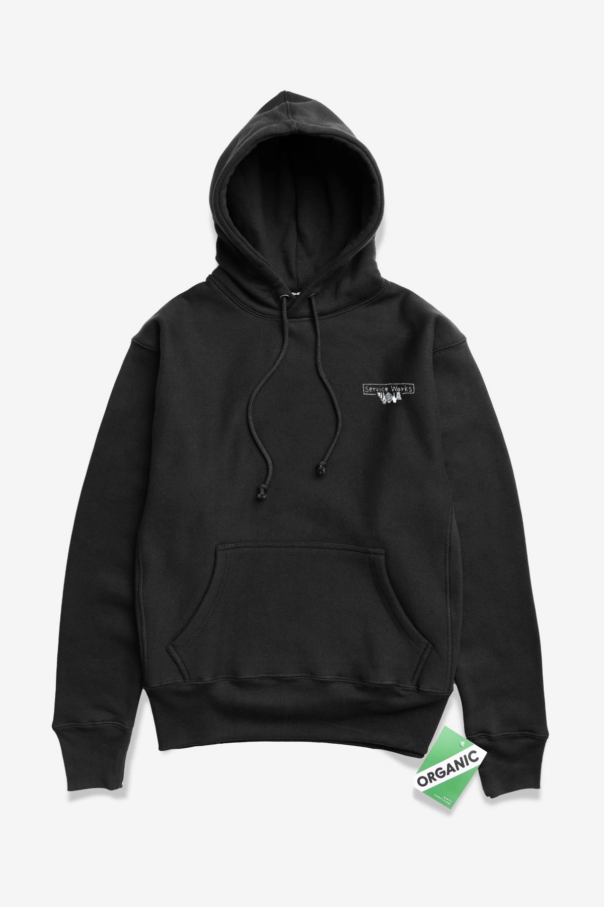Sophisticated Knit Service Works - 12oz Scribble Logo Hoodie - Black