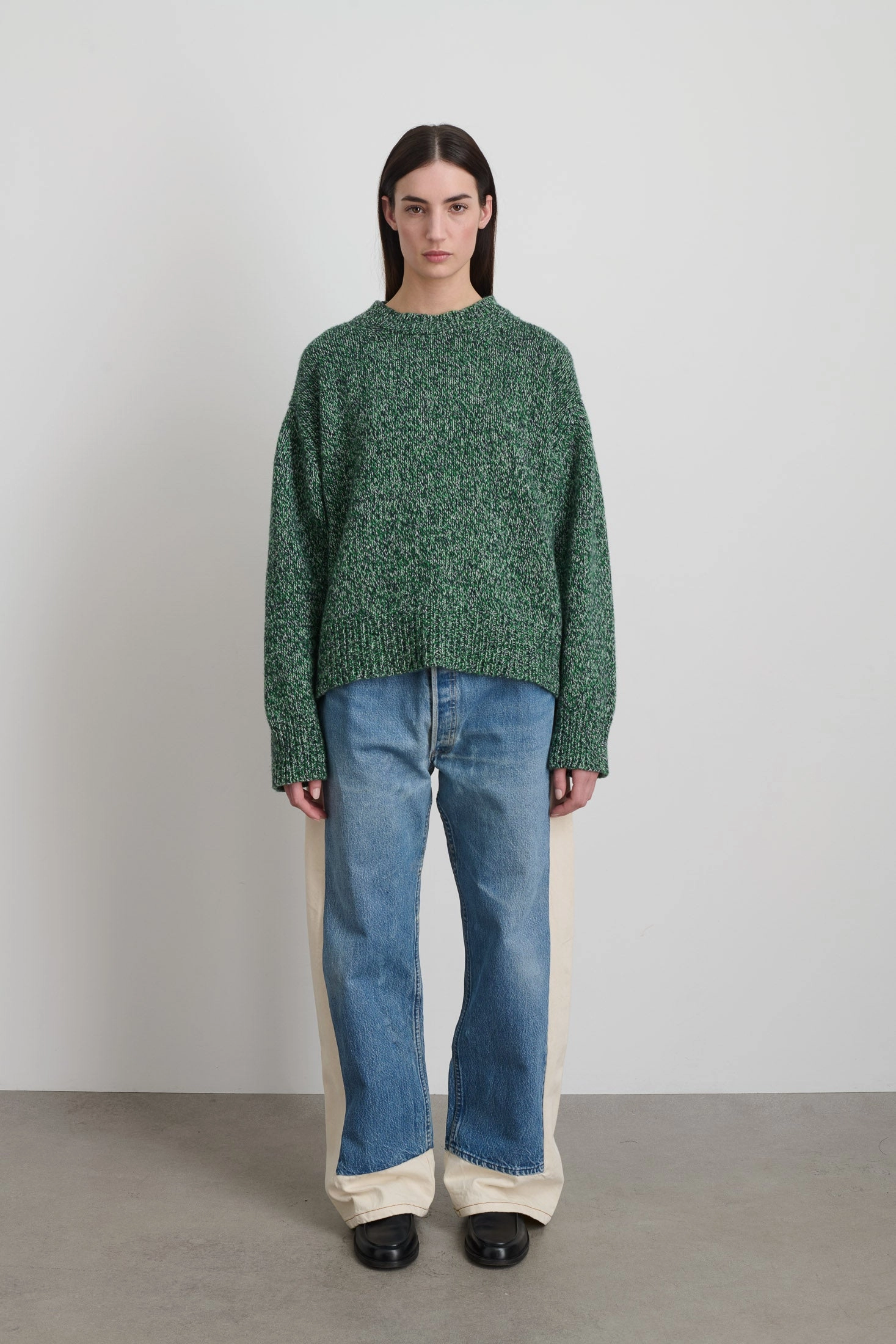 Lambswool Crew Kelly Twist Casual Knit Stretch Comfort Design