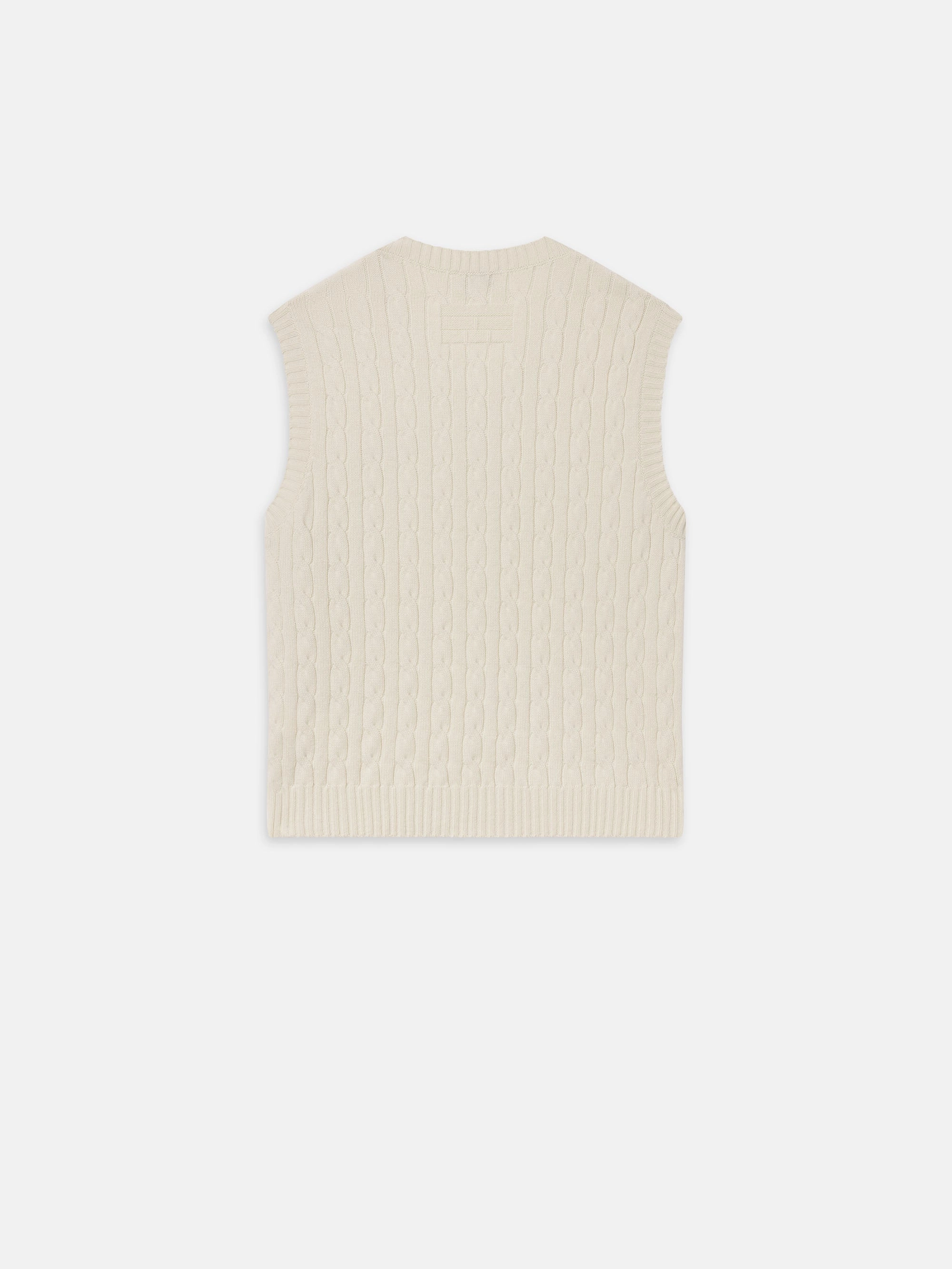 Cold-Weather Layer Everyday Comfort Wear Sotheby's Unisex Cable Sweater Vest -- Cream