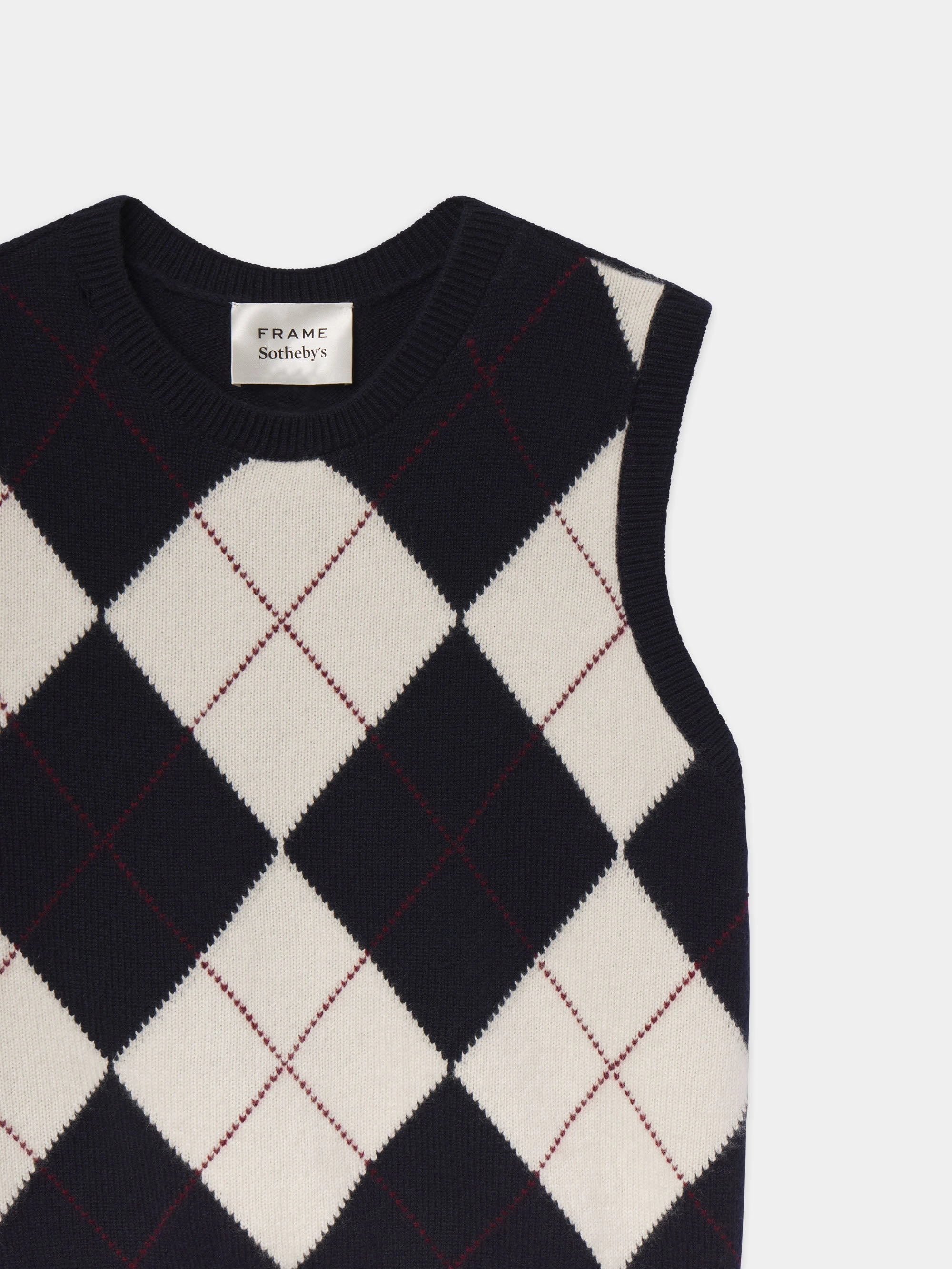 Breathable Core Sotheby??s Women's Argyle Vest -- Navy Multi