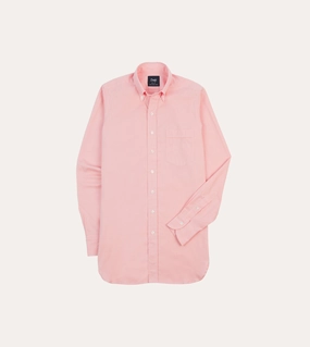 Pink Pinpoint Oxford Cotton Cloth Button-Down Shirt Fade Resistant Formula