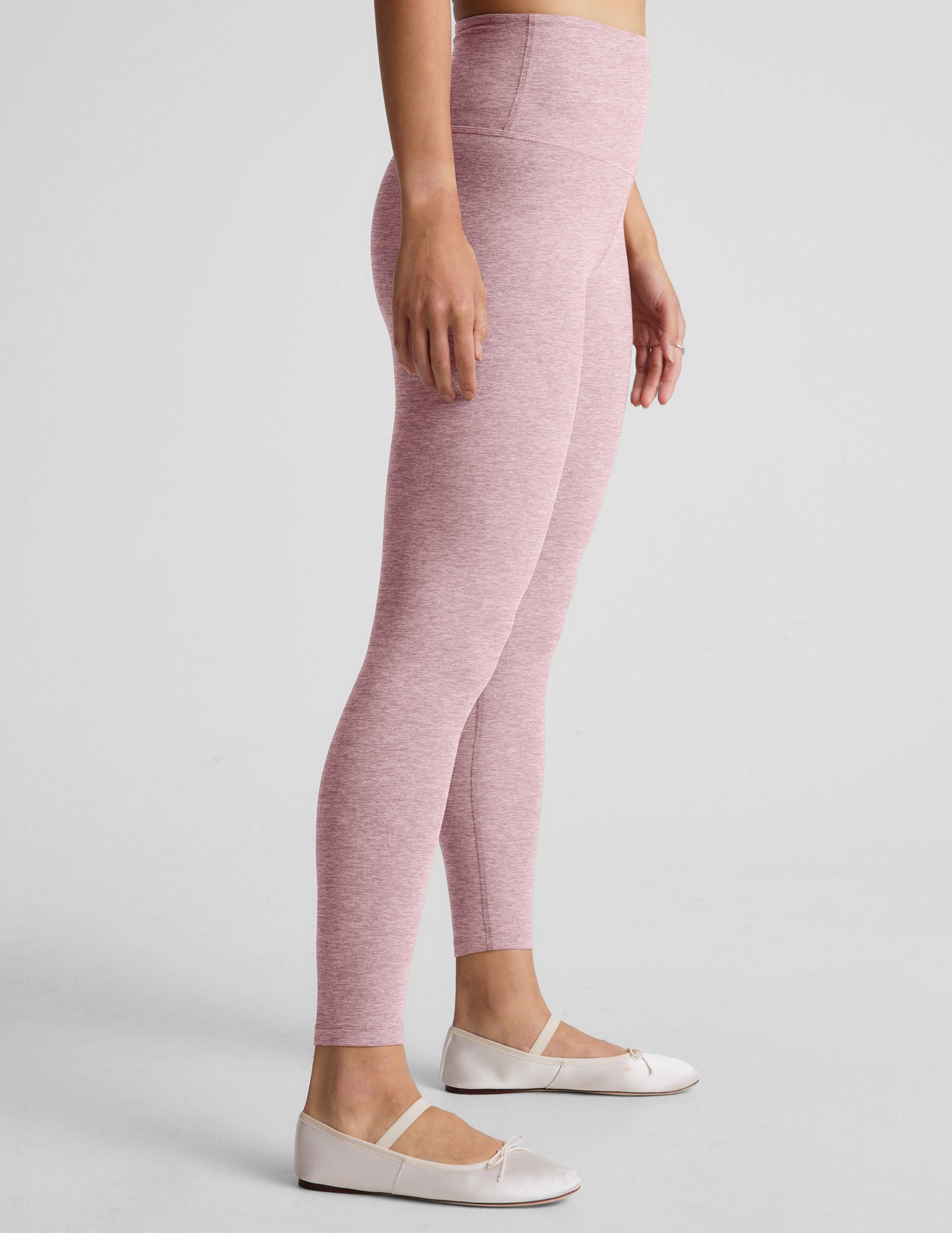 Stretchy Waist Clean Finish Spacedye Caught In The Midi High Waisted Legging