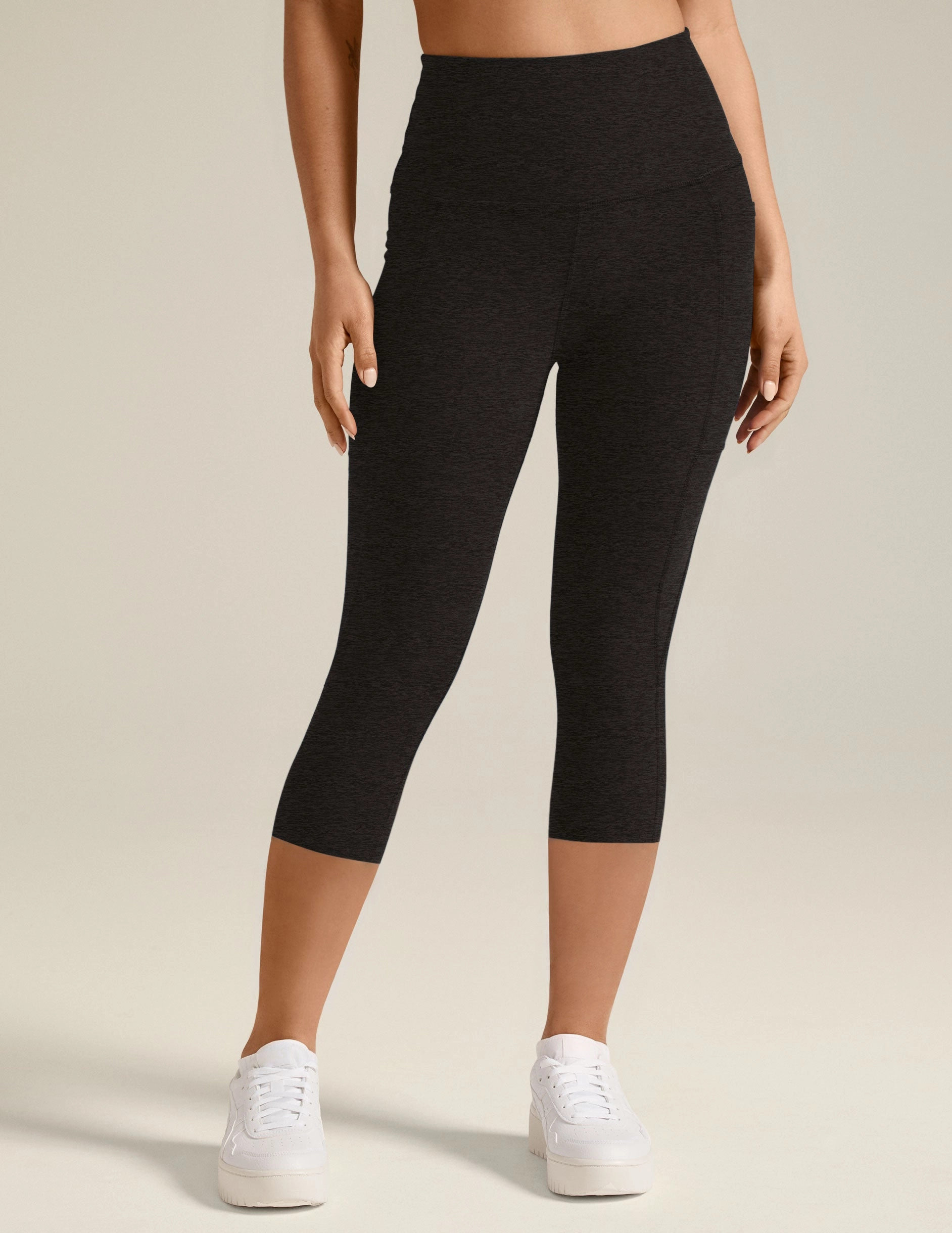 Spacedye Out Of Pocket High Waisted Capri Legging Clean Lines