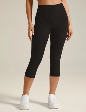 Spacedye Out Of Pocket High Waisted Capri Legging Clean Lines