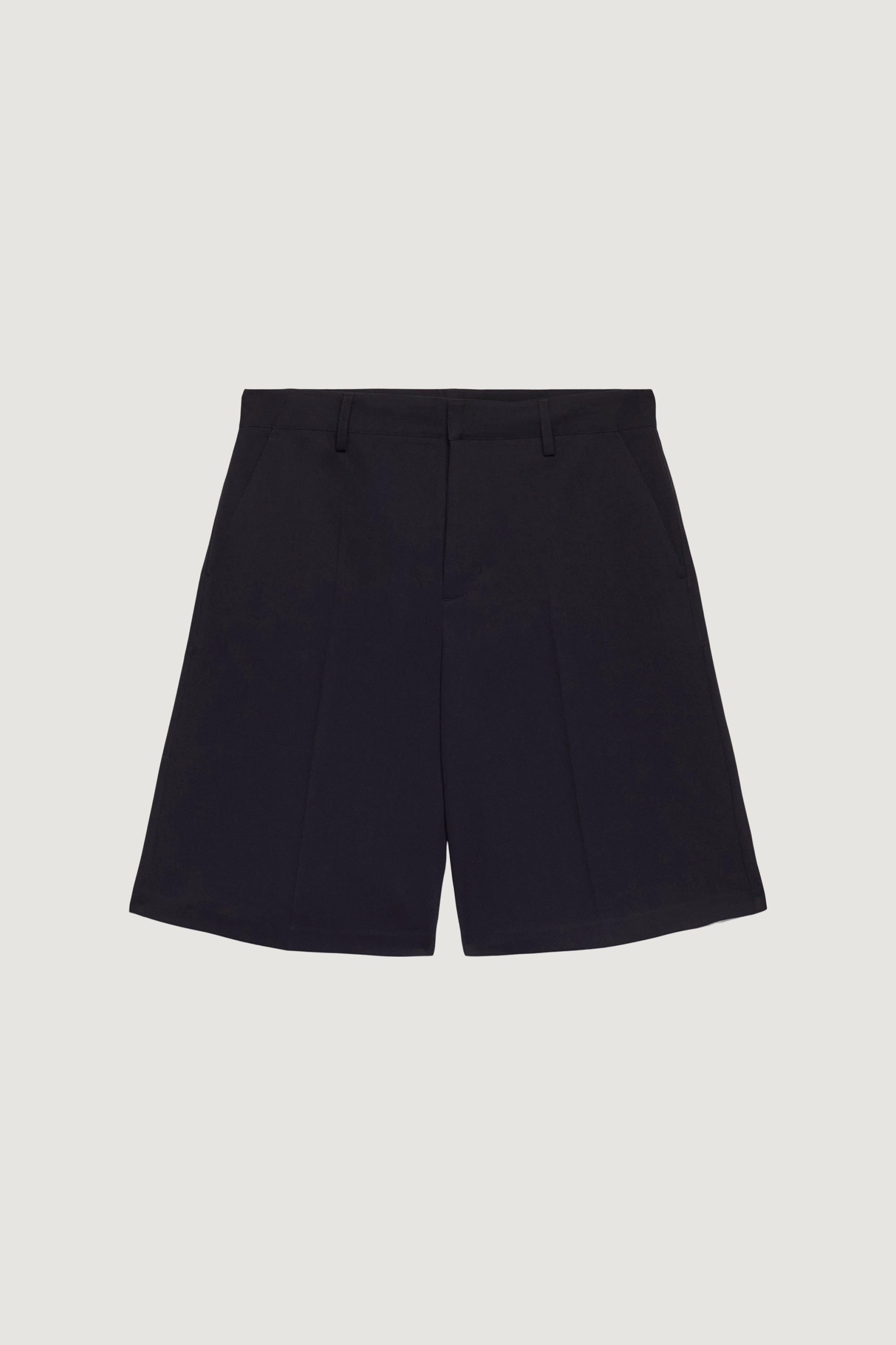 OVERSIZED TAILORED SUITING SHORT rayon fabric