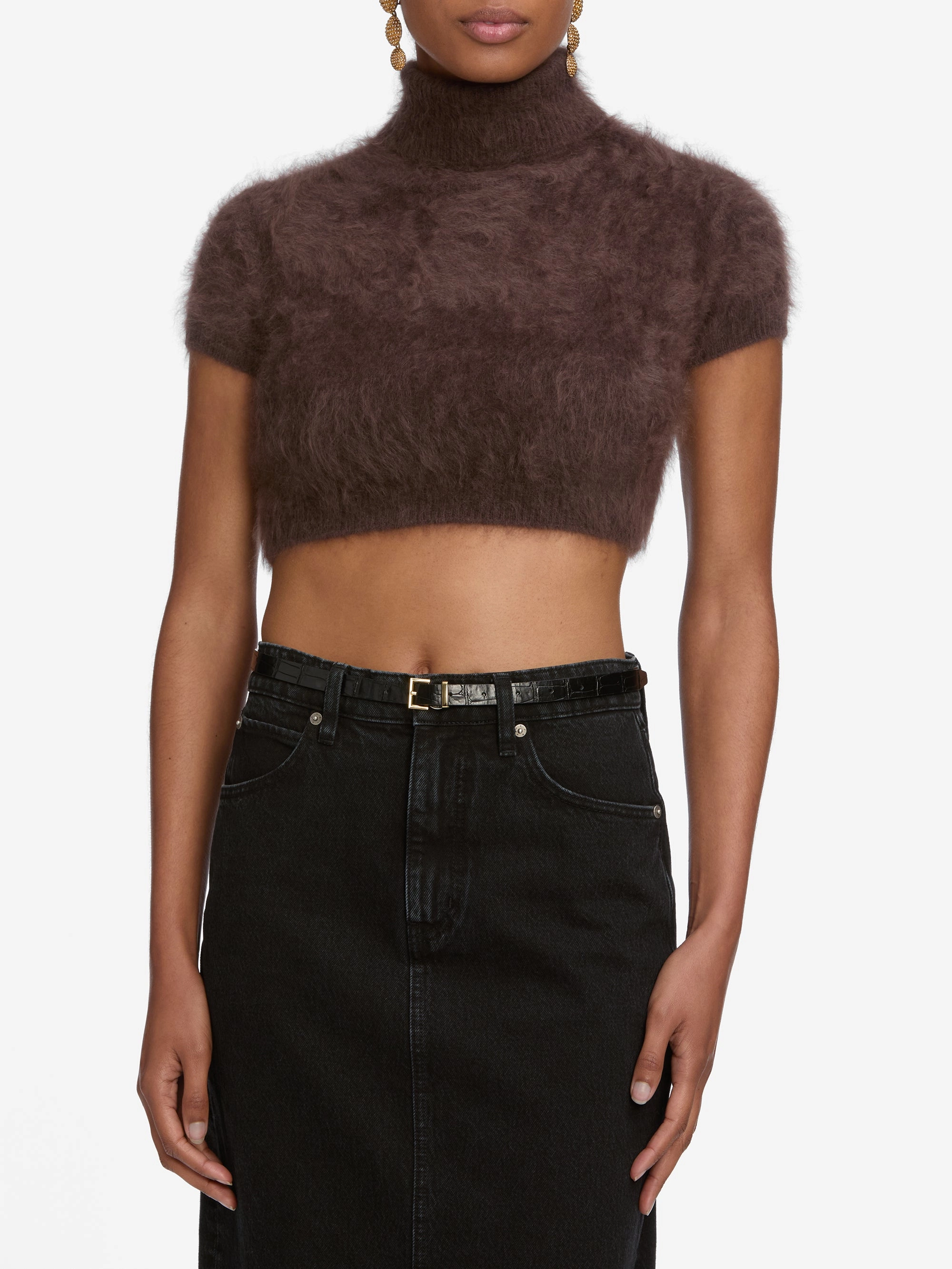 The Teddy Turtleneck -- Coffee Light Flex Light Layer