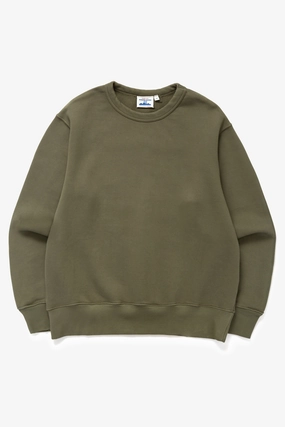 Breathable mesh Power Goods - Loopback Crewneck - Olive