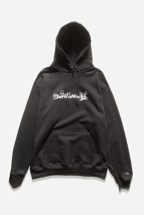 Cozy Waistband Service Works - Chase Hoodie - Black