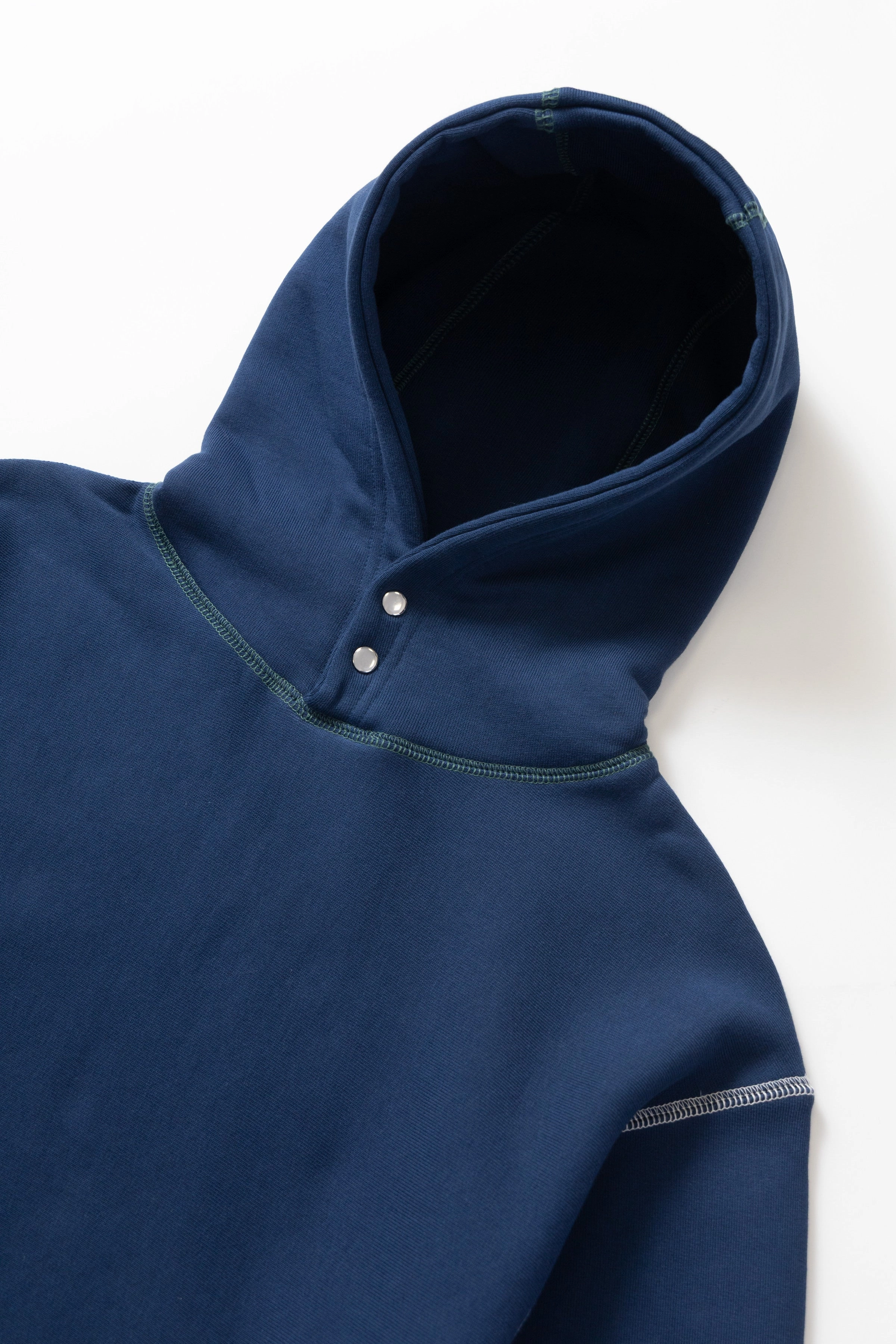 Service Works - Contrast Stitch Hoodie - Navy Stylish Design Comfy and Cozy