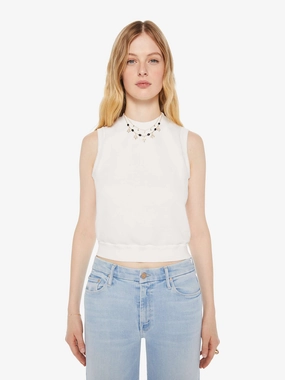 SPRWMN Shrunken Vest - White Trendy Feel