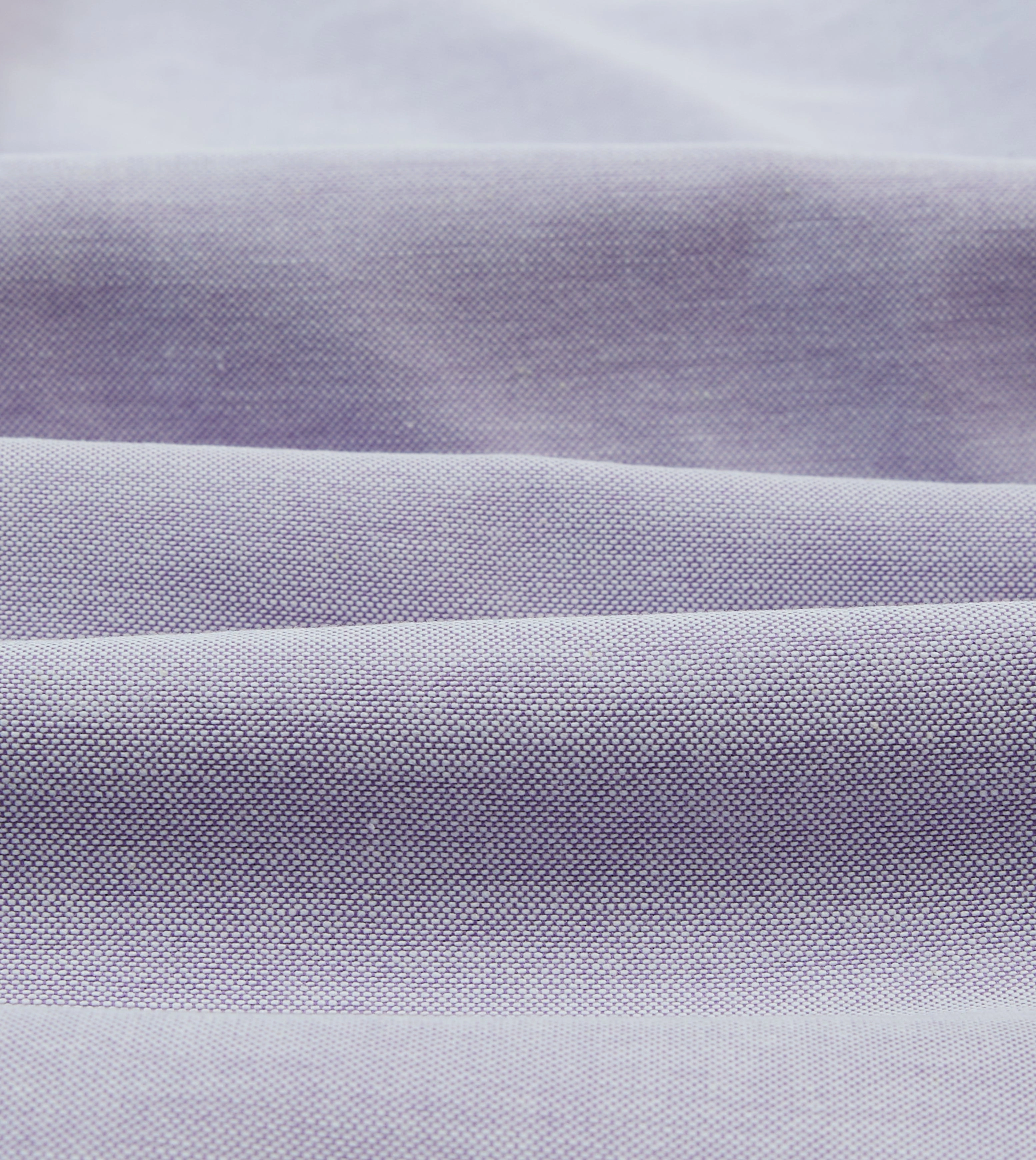 Reinforced Collar Lilac Cotton Oxford Cloth Button-Down Shirt