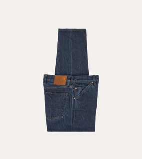 Stone Wash 13.2oz Seamless Denim Five-Pocket Jeans Eco Friendly Fabric