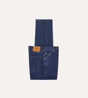 Stone Wash 14.2oz Japanese Selvedge Denim Five-Pocket Jeans Fitted Design