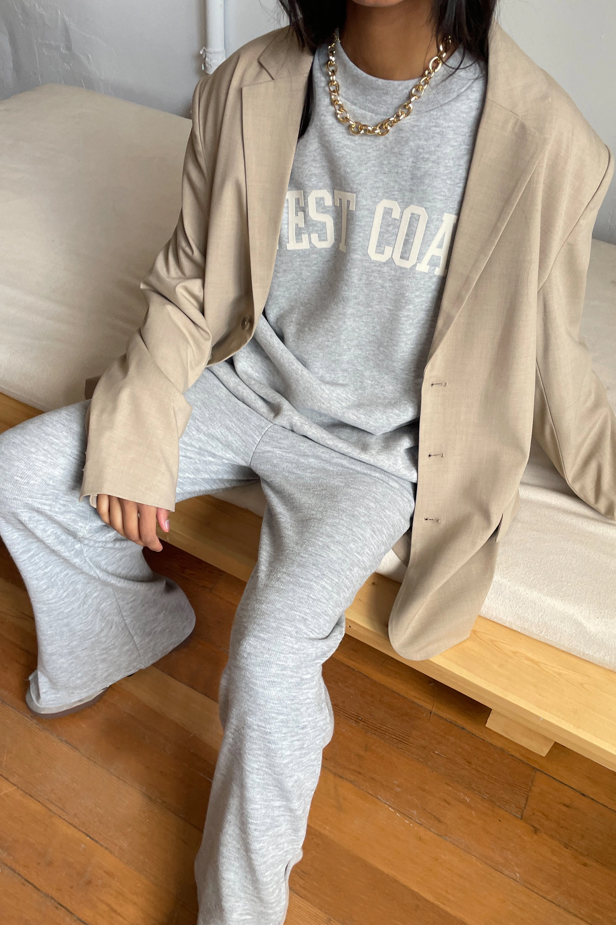 STRAIGHT LEG SWEATPANT No Gap Waist Flexible Material