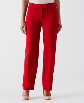Straight Leg Tab Pant Cozy and trendy Sleek Stretch Fit