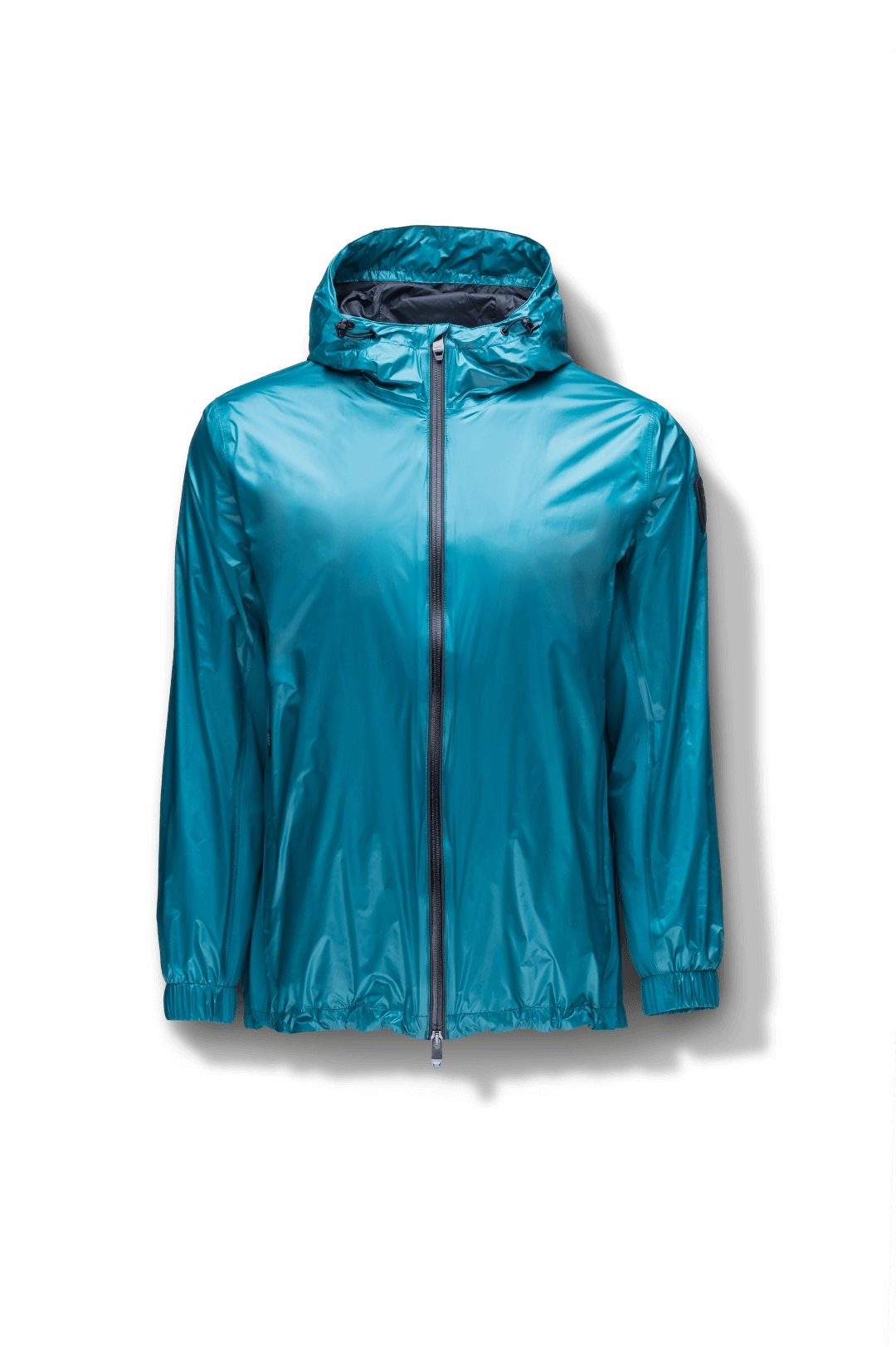 Adjustable Drawstring Waist MultiPocketStyle Stratus Men's Tailored Packable Rain Jacket