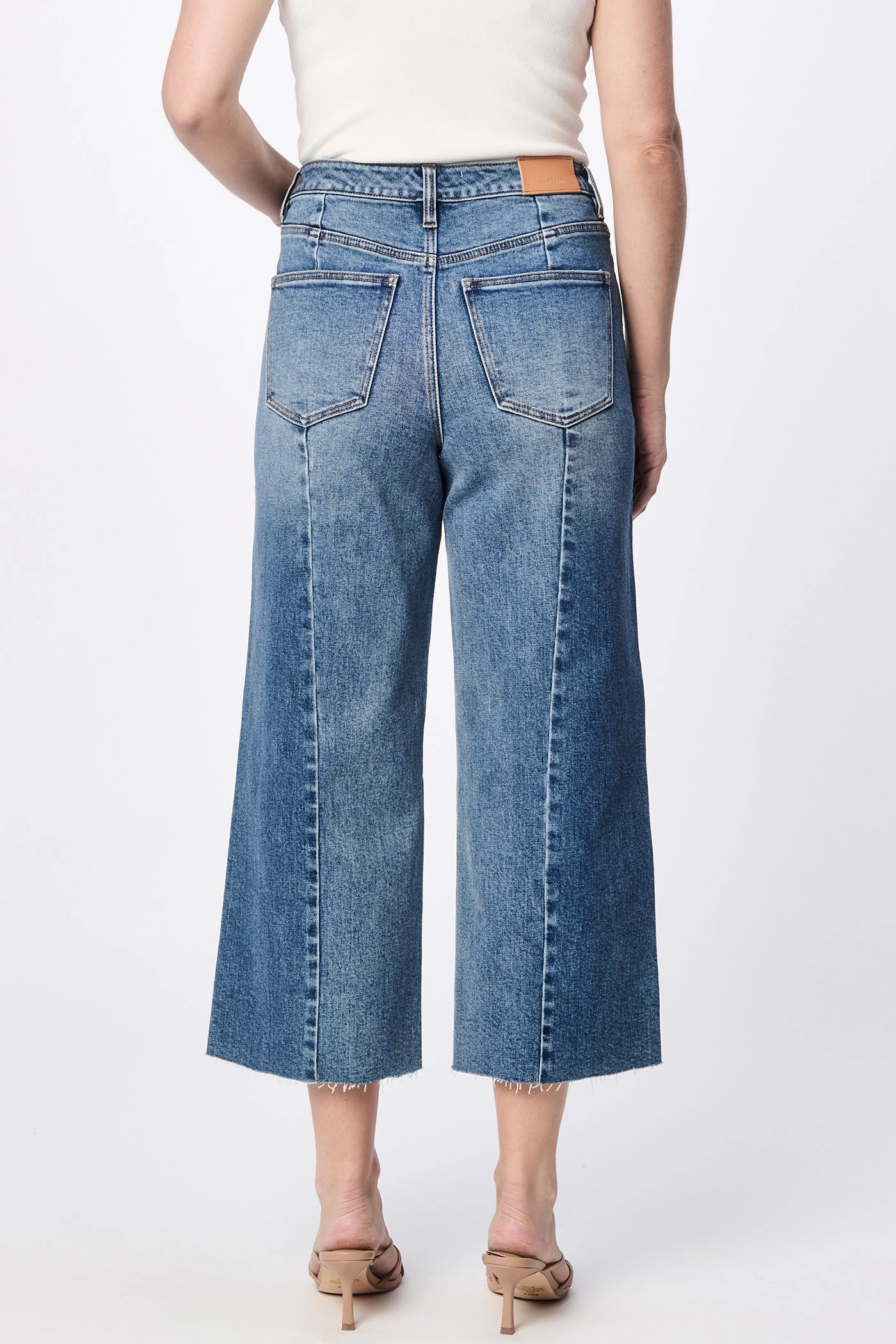 Dear John Audrey High Rise Drop Clean Hem Premium Cotton Blend Classic Casual