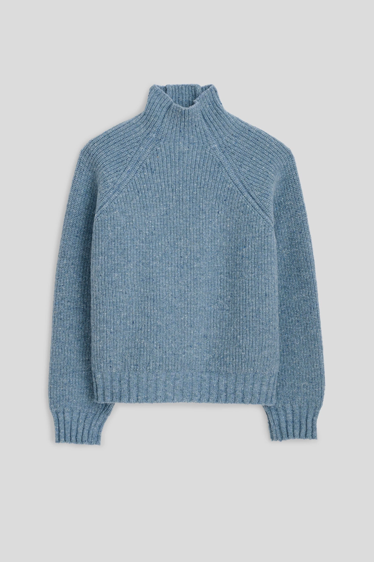 Funnel Neck Lt. Blue Donegal Cozy Everyday Classic Layer