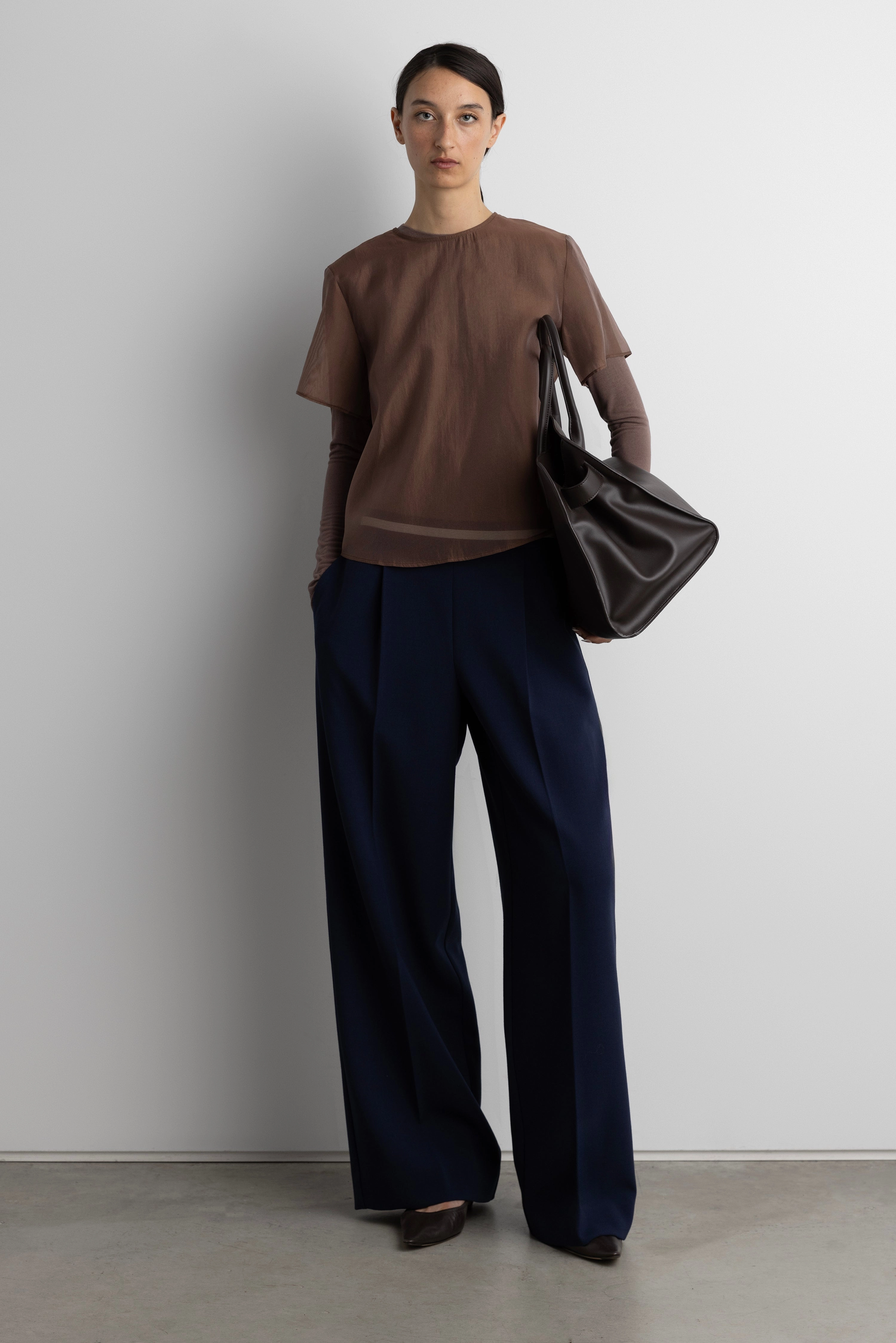 STRIPED ELASTICATED WAIST STRAIGHT LEG PANT Day Ready AntiSlipWaistband