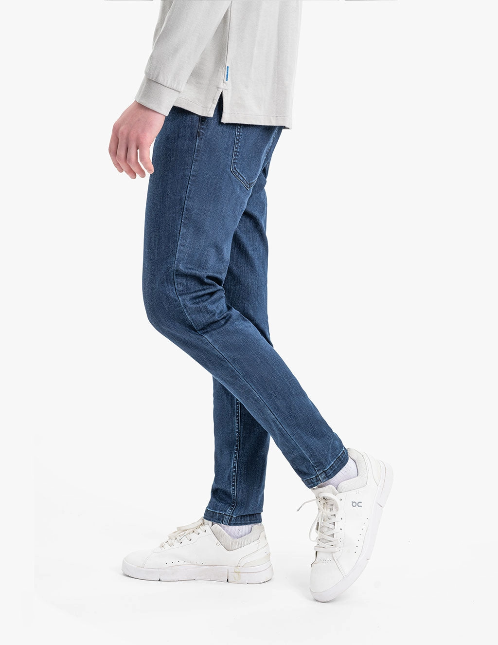 Comfortable Waistband Beach Day Sustainable Studio Blues Tapered