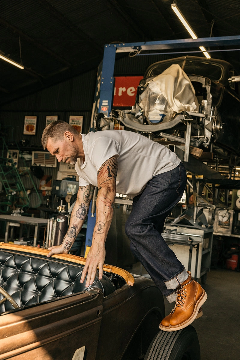 Family Style Luxury The Barrel Classic Straight - indigo Raw 14oz Selvedge