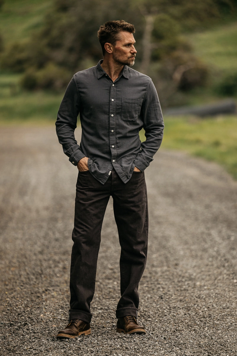 Urban appeal Daily Basic The Barrel Classic Straight Natural Slub - Carob 14oz Selvedge