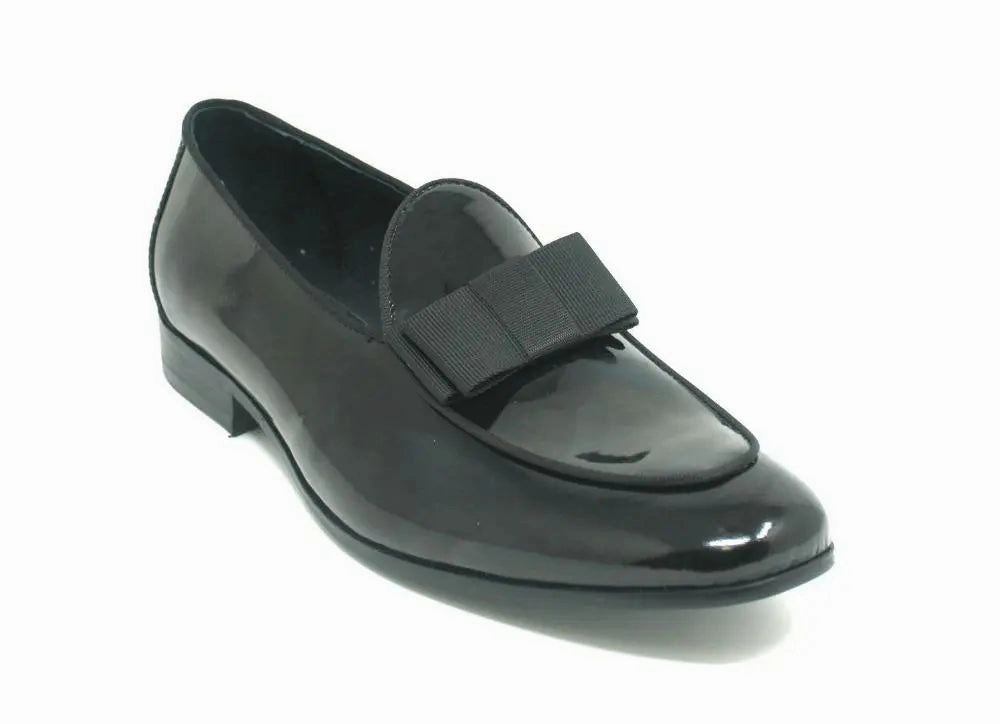 Resort Style Patent Leather Bow Tie Formal Dress Shoe
