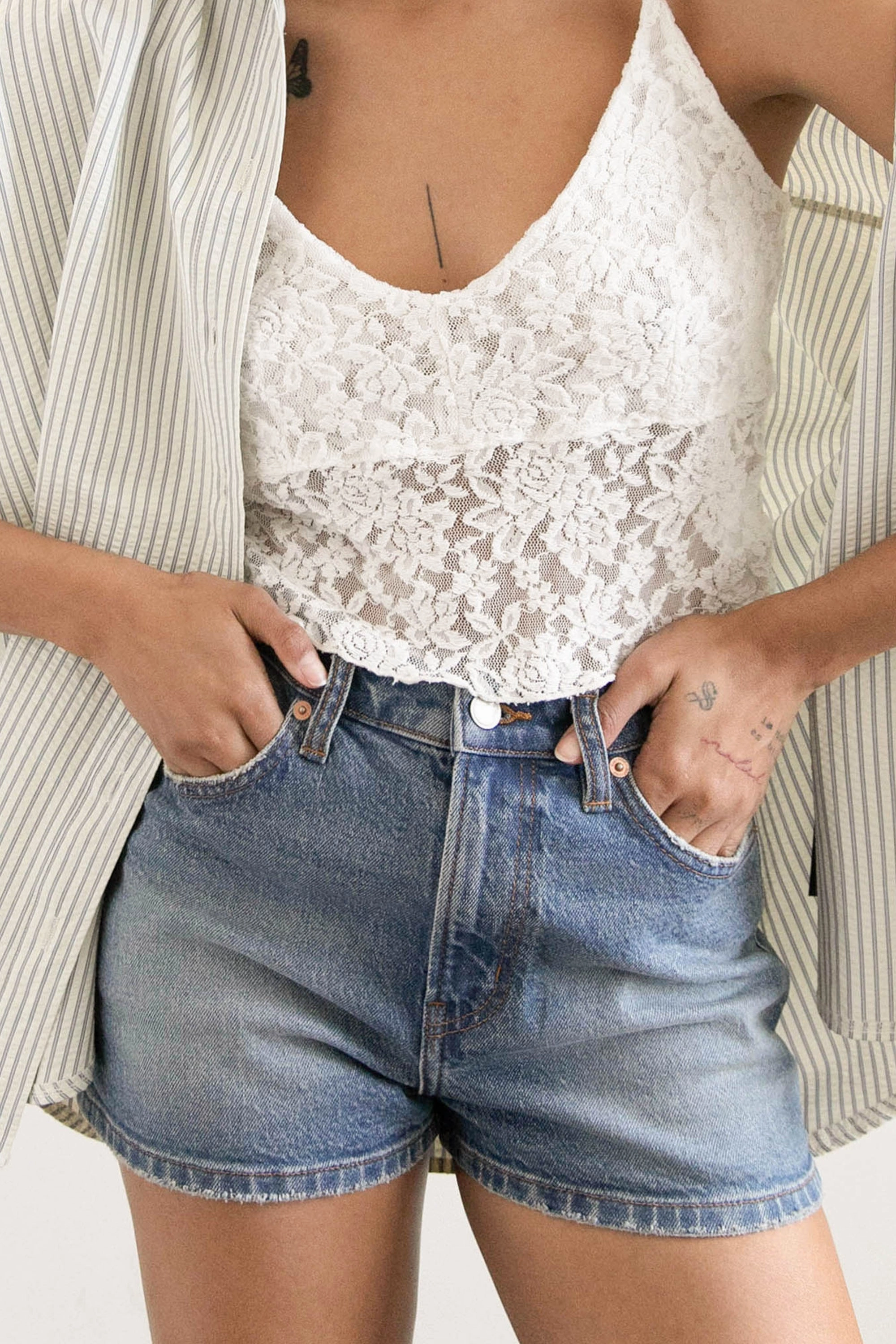 DENIM MICRO SHORT DurableStitching Thermoregulating Fabric