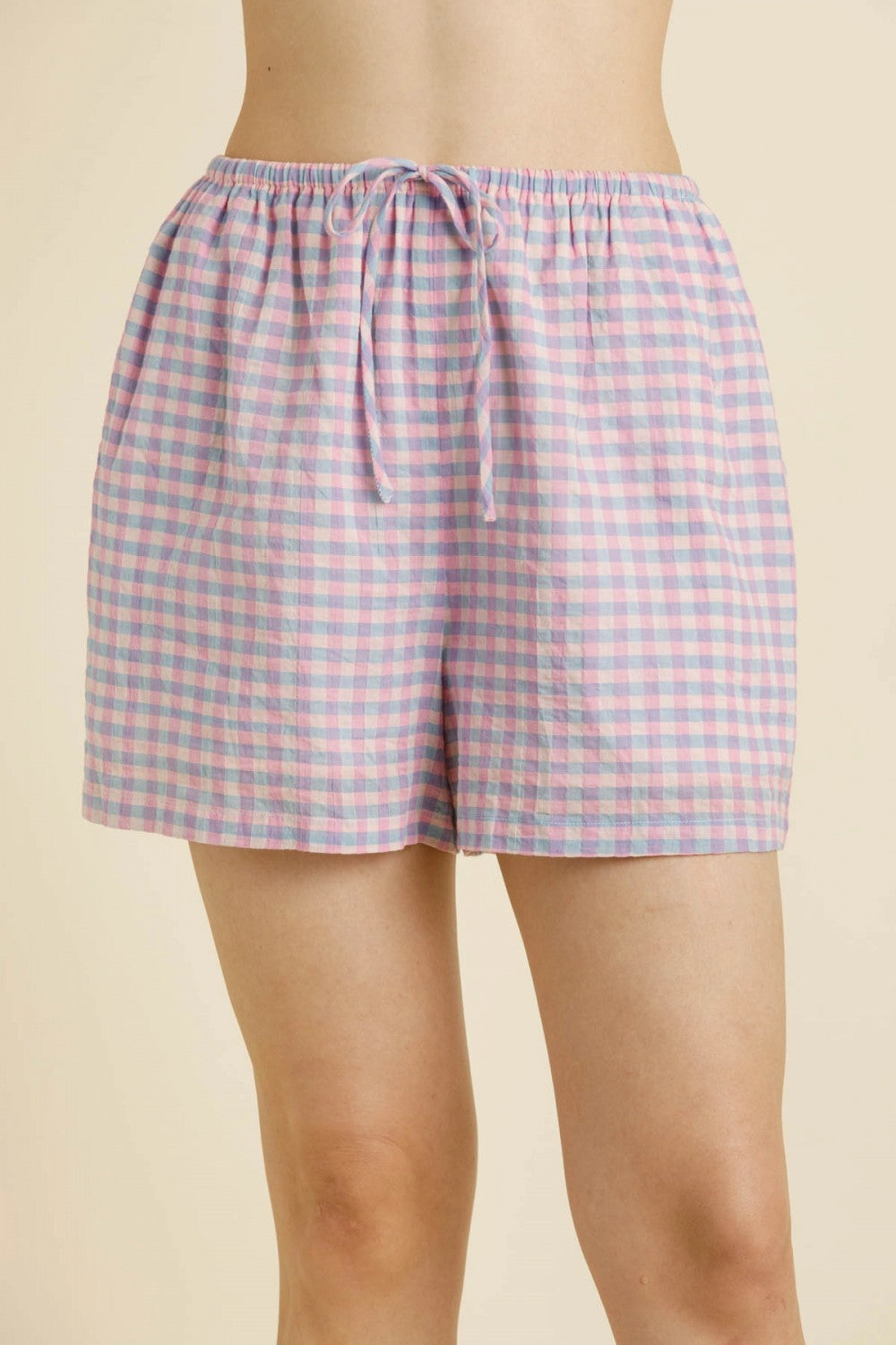 Quick Fit Wear Gingham Top and Shorts Set
