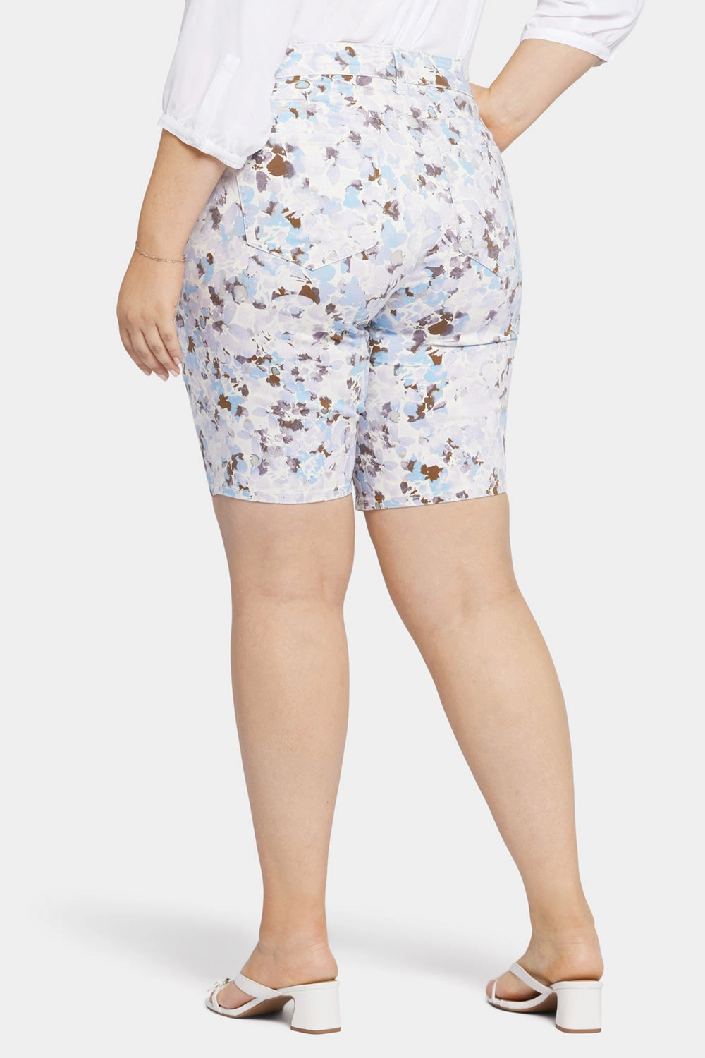 Briella 11 Inch Denim Shorts In Plus Size - Becca Bouquet Warm Look
