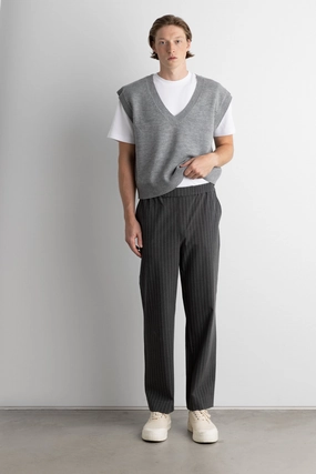 High-rise waist TAILORED PINSTRIPE TROUSER