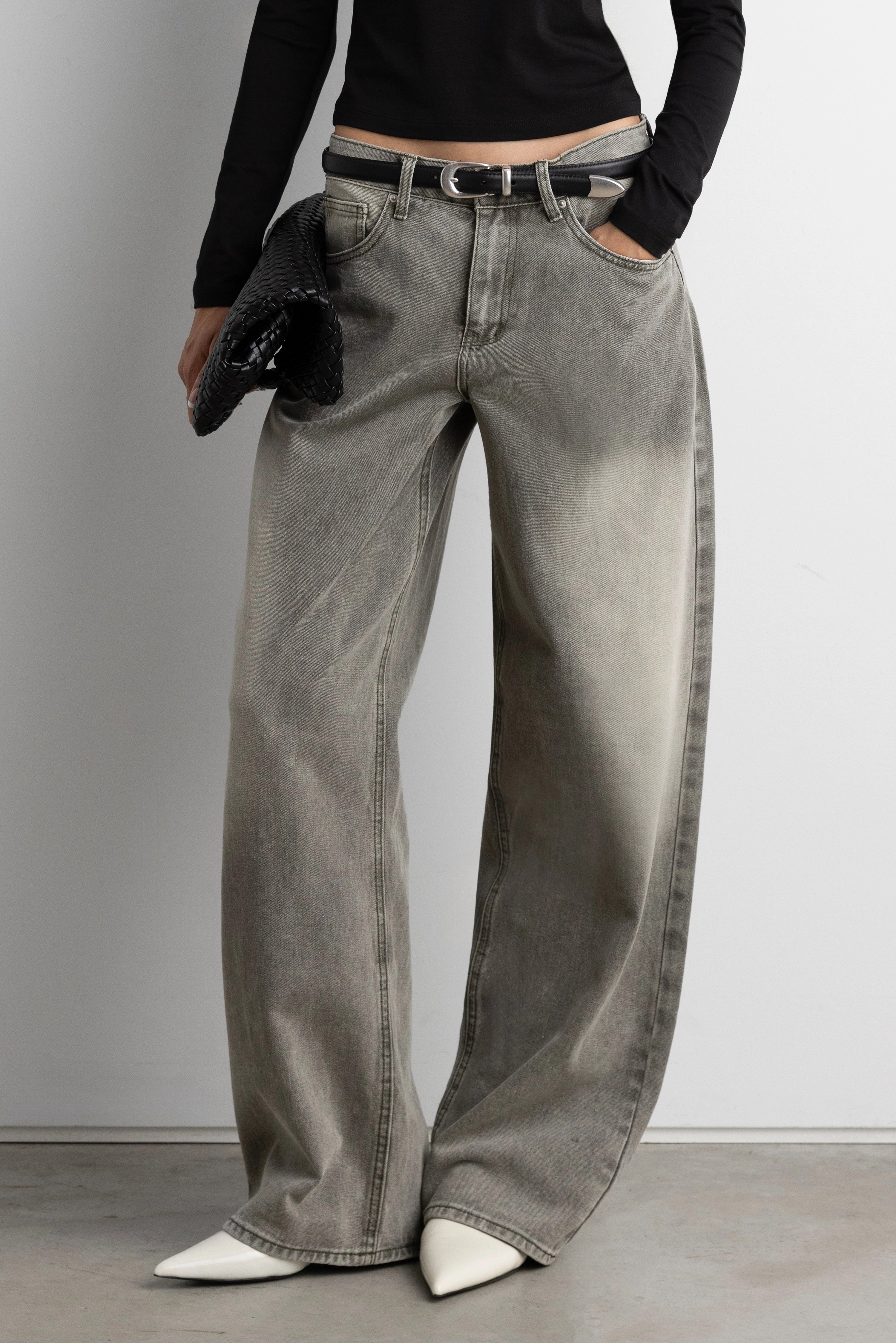 Low Bulk Design 29" VINTAGE WASH REGULAR DENIM JEAN