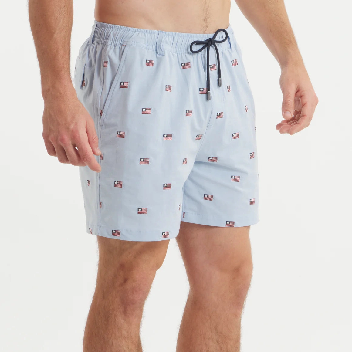 Southern Marsh Southernclassics Swim Trunk - Chambray Flags Chill Breeze Stay Cool Technology