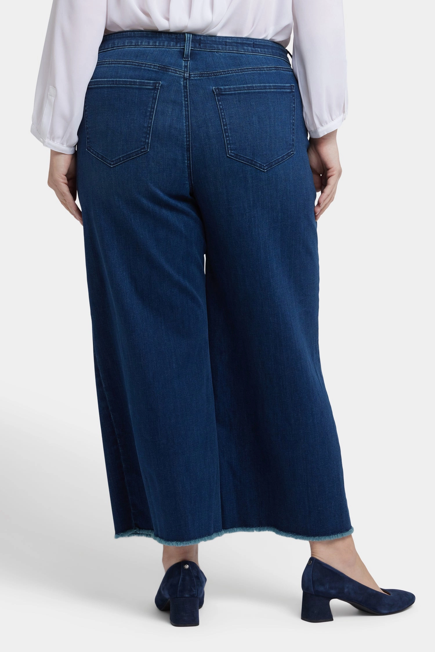 Teresa Wide Leg Ankle Jeans In Plus Size - Ibiza Blues Versatile Weekend Style Chic Design