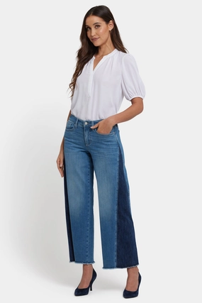 Active Days Soft Texture Teresa Wide Leg Jeans - Avenue Blue