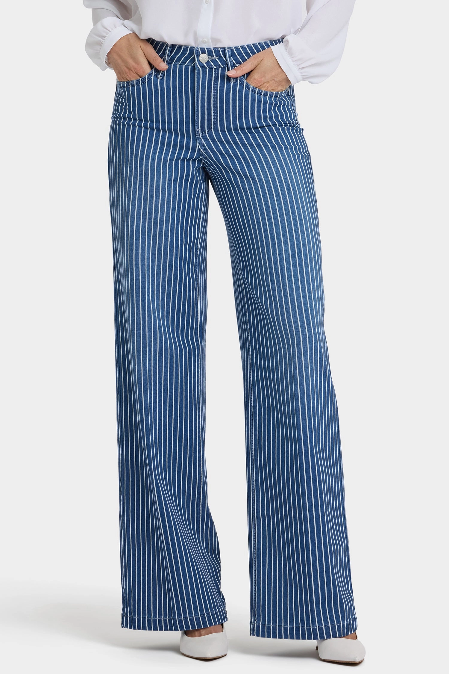 Teresa Wide Leg Jeans - Marseille Stripe Vintage Lover Teen Outfit