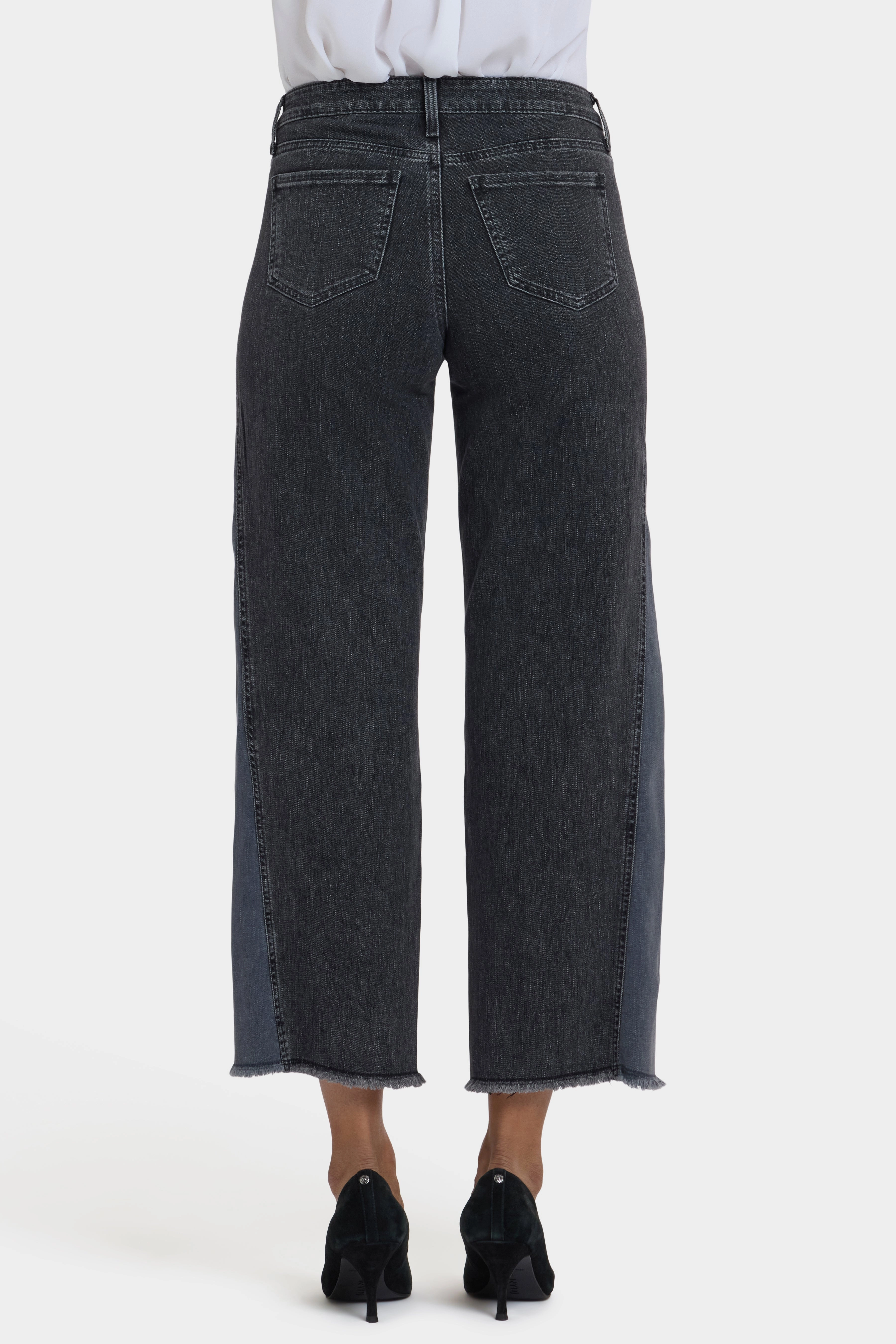 Teresa Wide Leg Jeans - Street Shade Organic Cotton Fray Resistant Hem