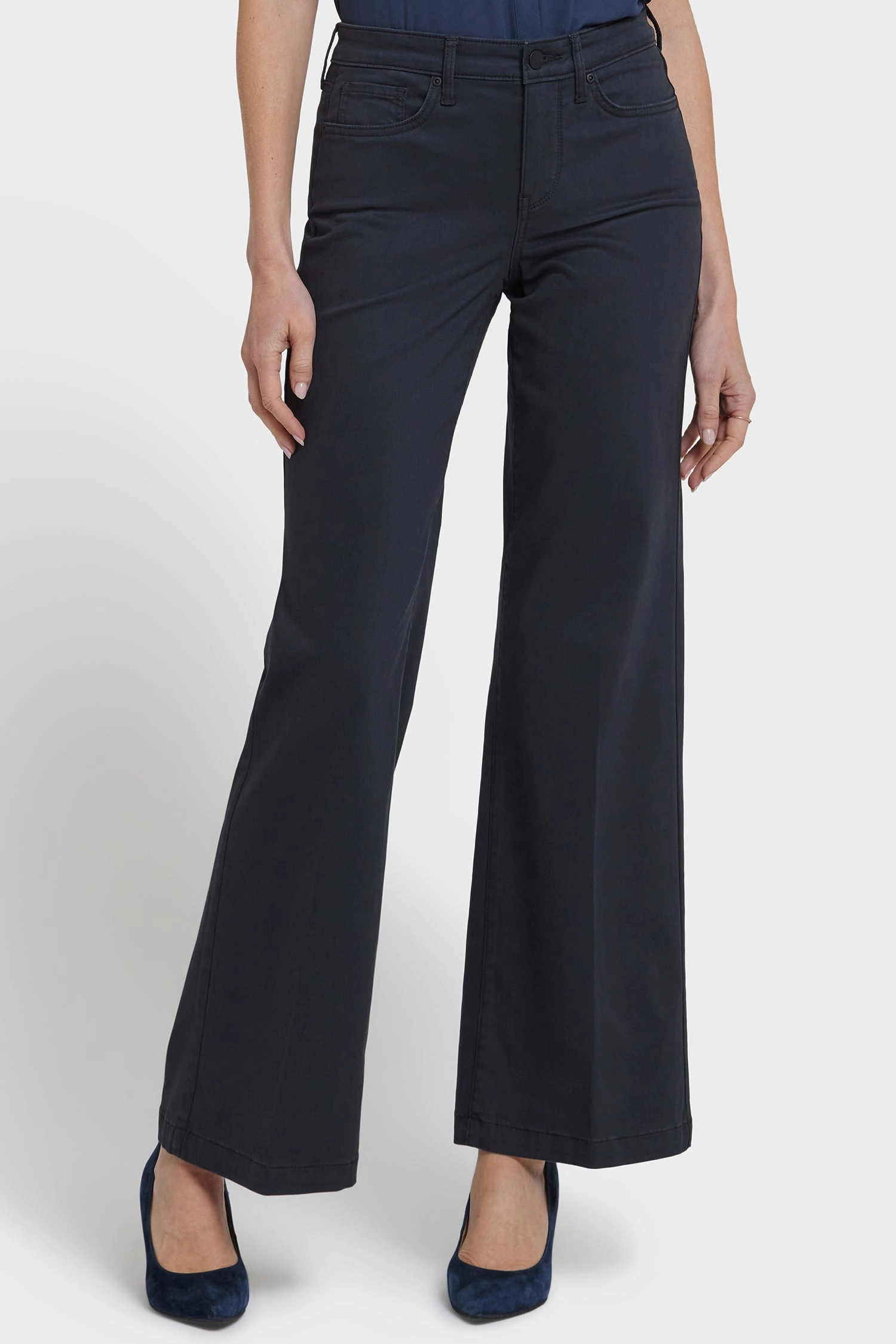 Timeless Option Teresa Wide Leg Jeans - Washed Black