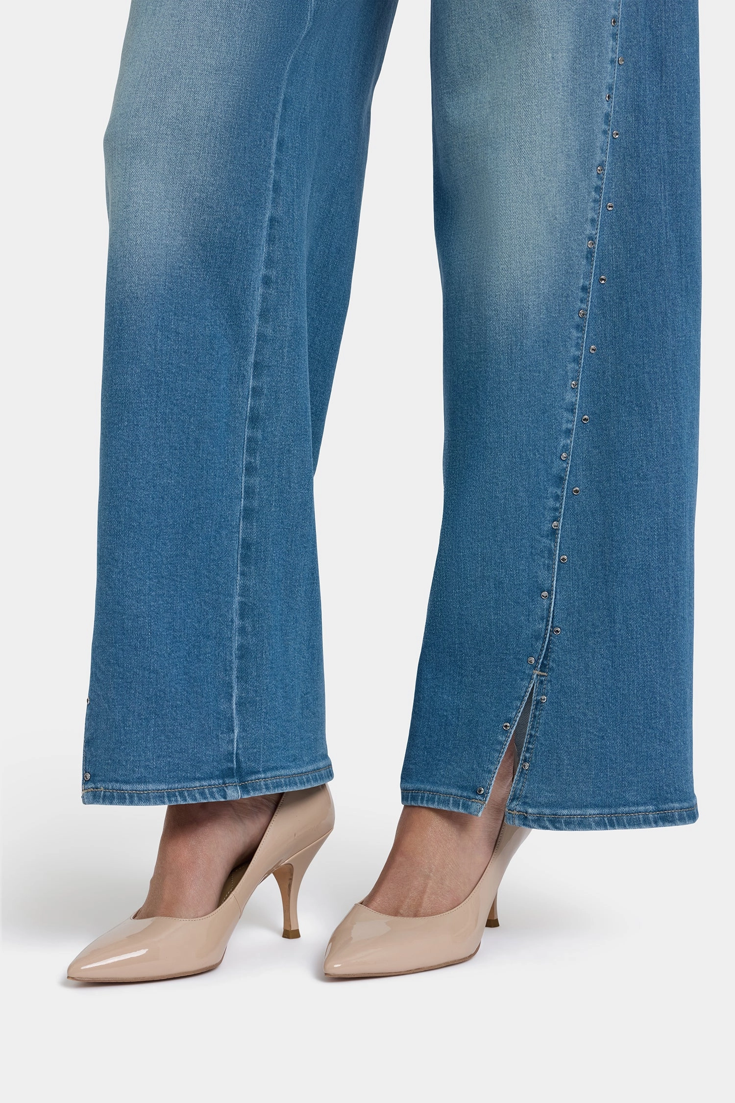 Teresa Wide Leg Jeans In Petite - Avenue Blue Subtle Look comfortable option