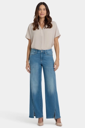 Teresa Wide Leg Jeans In Petite - Avenue Blue Fresh Attire Stylish Vibrant