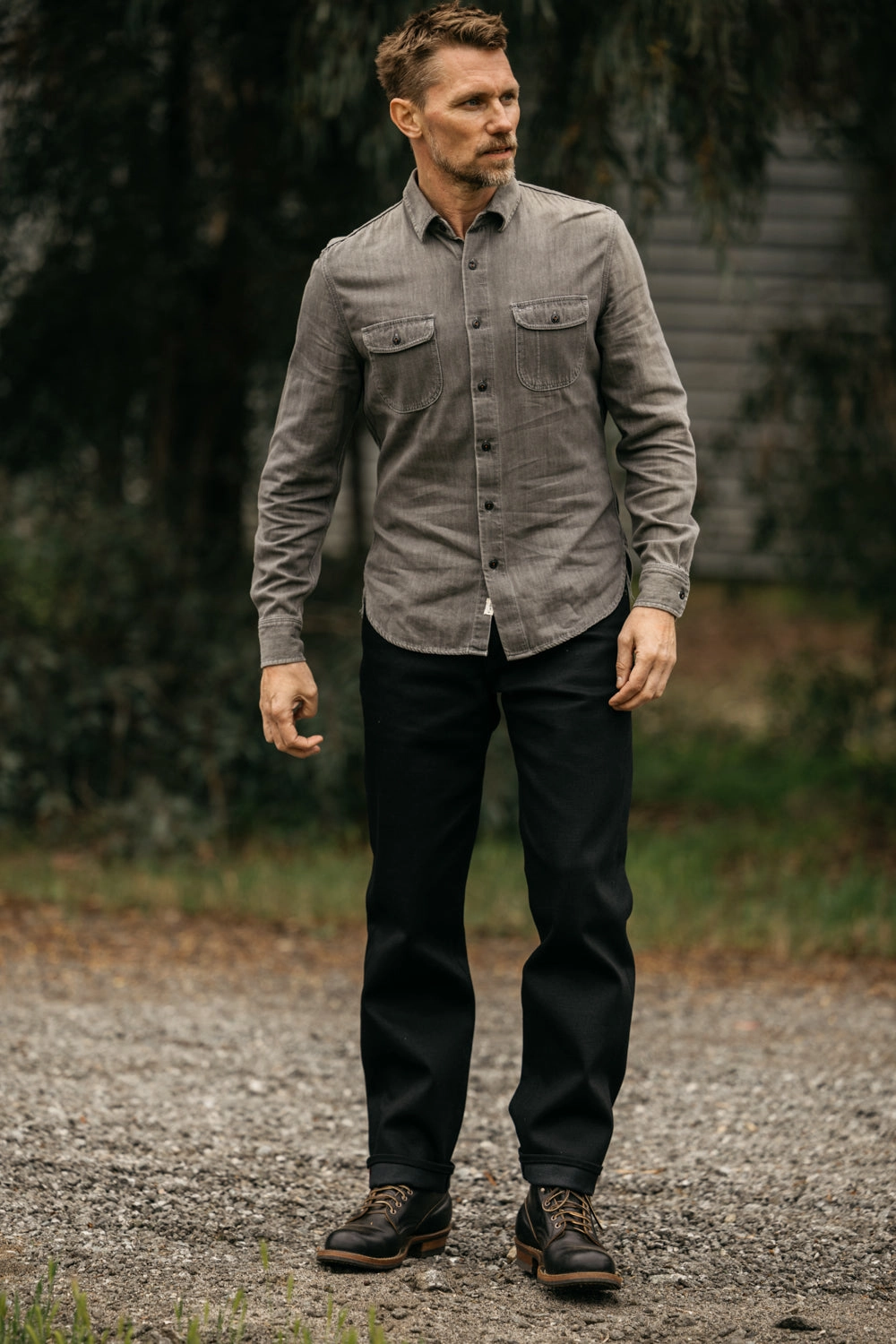 Unisex Wear Artist Vibe Shrink Resistant Denim The Barrel Classic Straight - Black Raw 14oz Selvedge