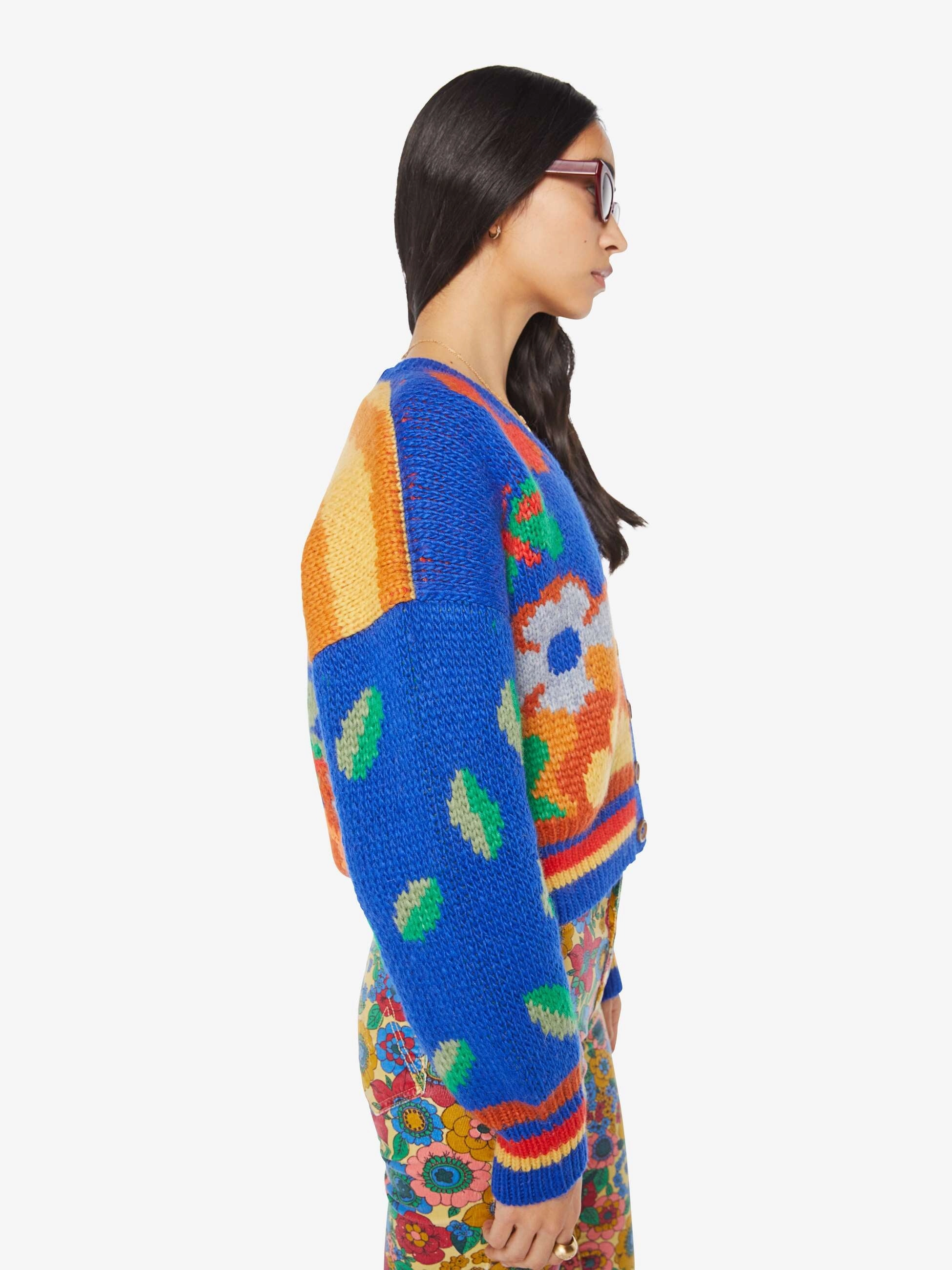 Water resistant coating The Button Cardigan - Fantasia