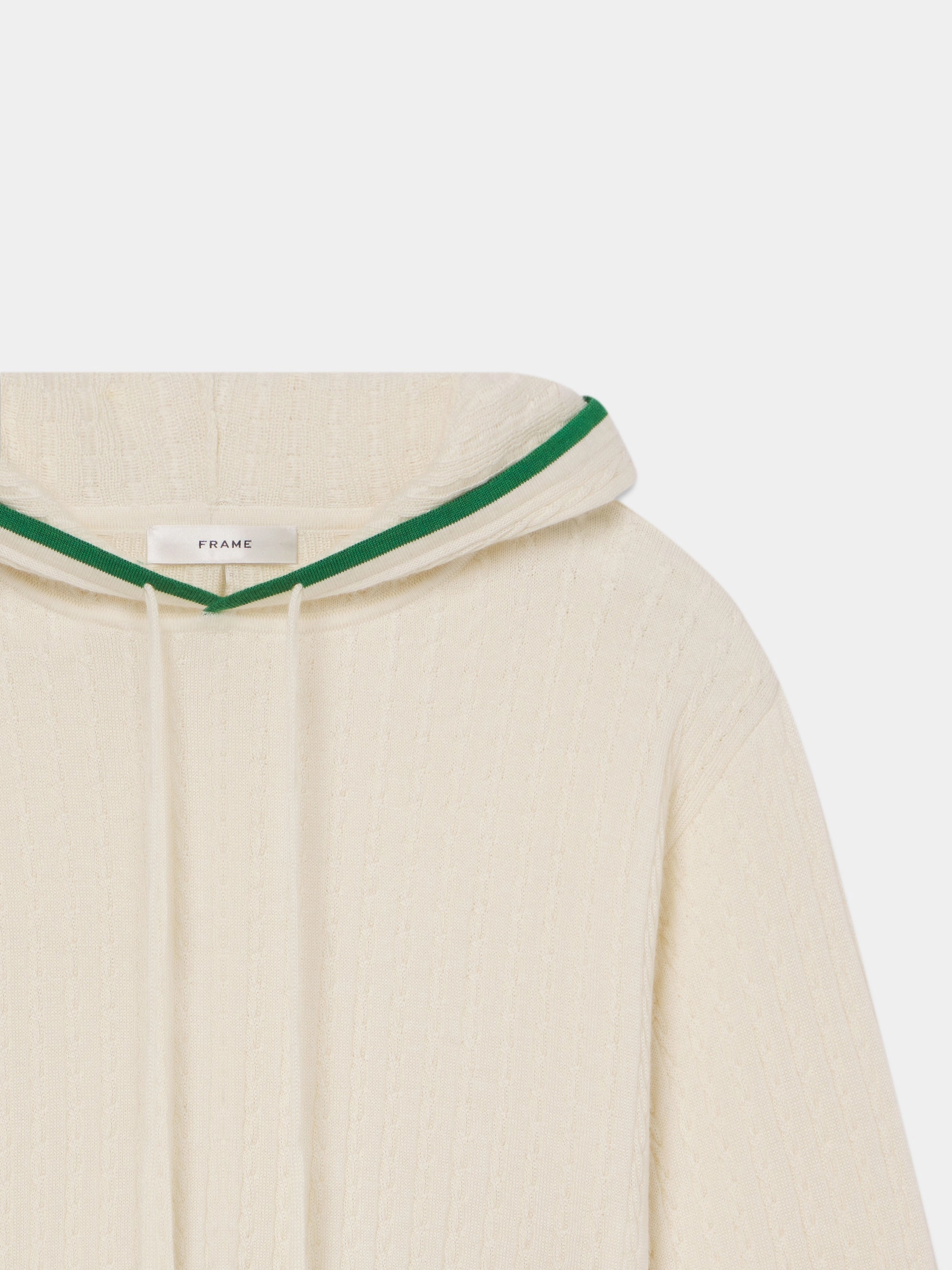 The Cable Hoodie -- Kelly Green Multi All-Day Wear Outdoor Layers