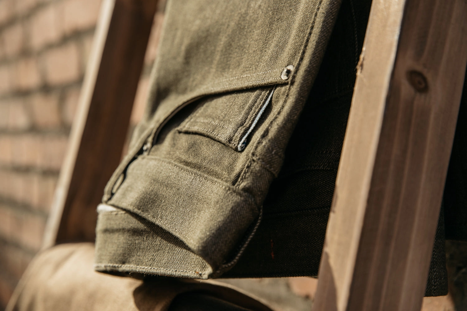 Daily Wear Summer Vibes Music Event The Hammer Straight - Dark Green Raw 10.5oz Selvedge