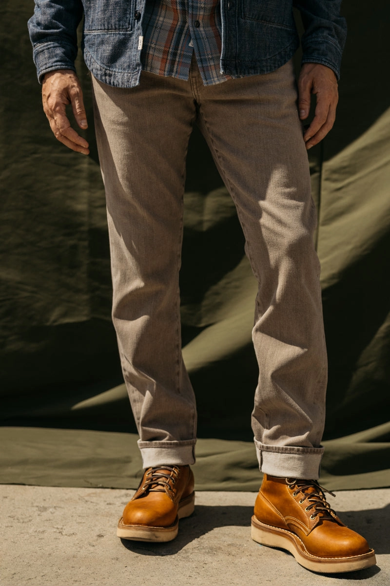 Daily Fashion Sunny Vibes Casual The Hammer Straight - Dusty Brown 10.5oz Selvedge
