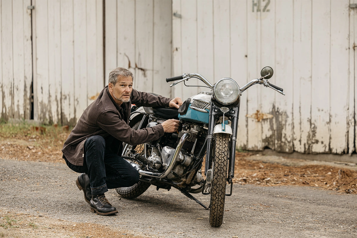 Active Comfort Eco Certified Textile Standards The Hammer Straight - Sly 17.5oz Mammoth Selvedge