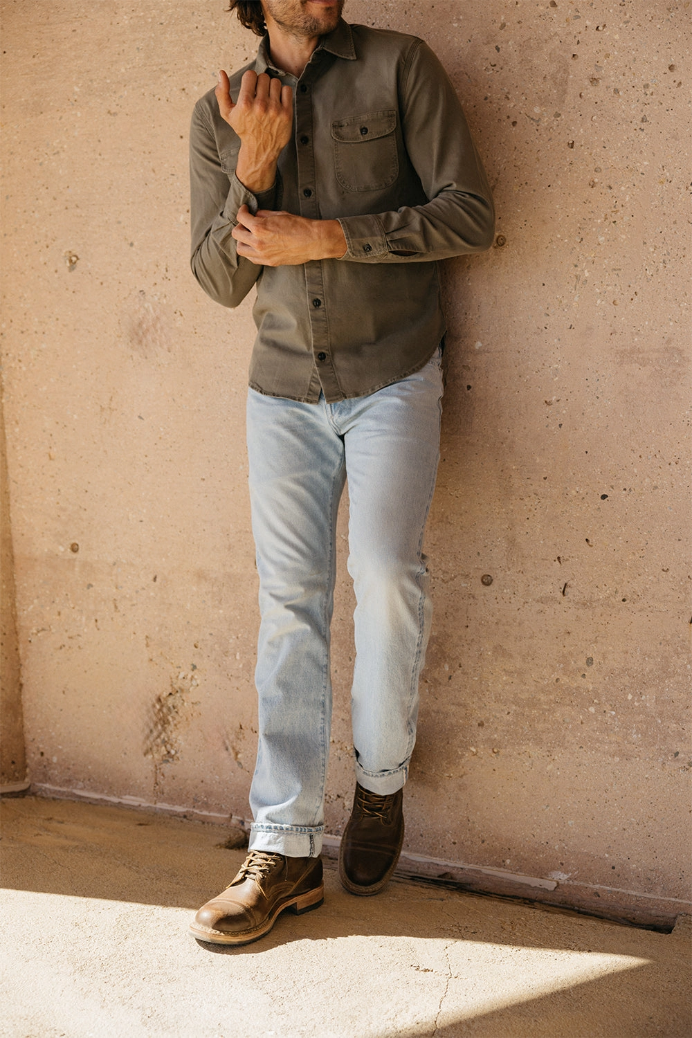 Affordable Autumn Days Breathable The Hammer Straight Natural Slub Indigo - Huey 12.5oz Selvedge