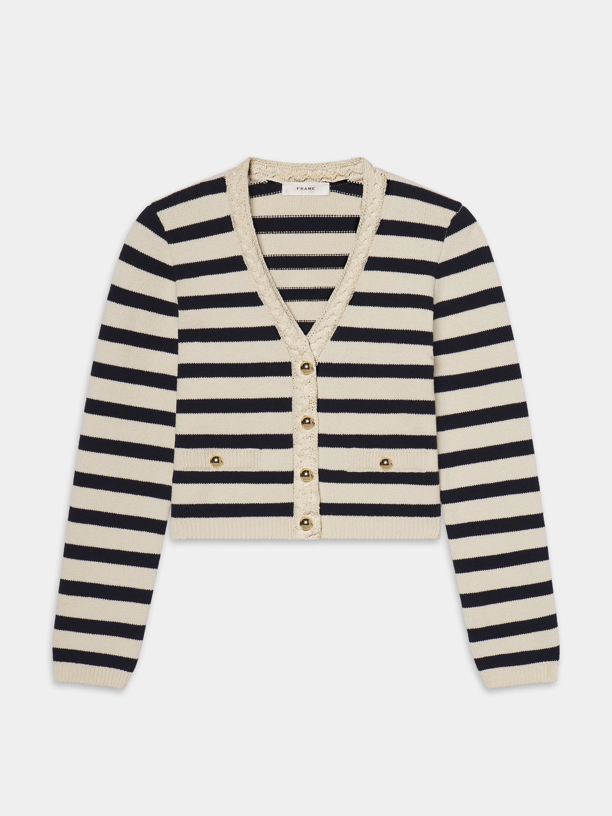 The Harbor Cardigan -- Navy Multi Perfectly Warm