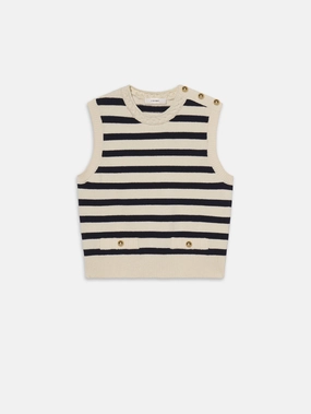 The Harbor Vest -- Navy Multi Fashion Forward