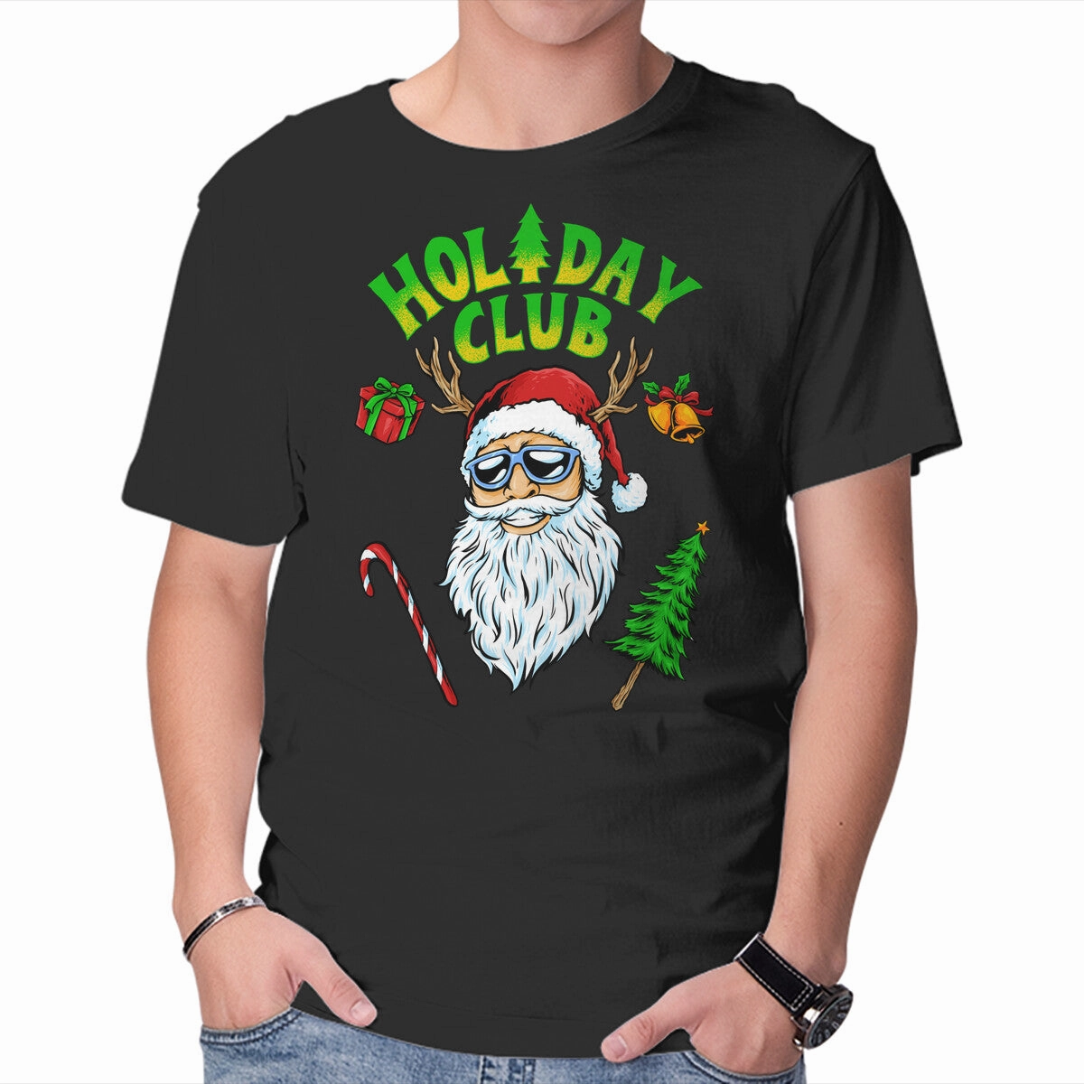 Abstract mystery V neck elegance The Holiday Club